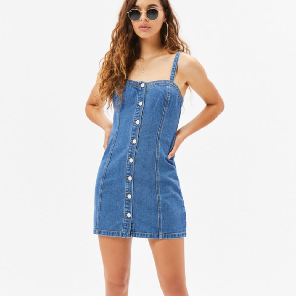 PacSun Button Front Denim Dress